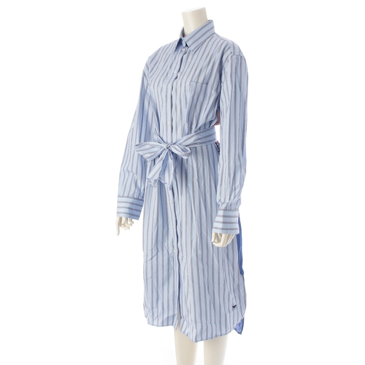 Max Mara Weekend cotton Back design shirt one piece 24152211126 Blue x white JP44