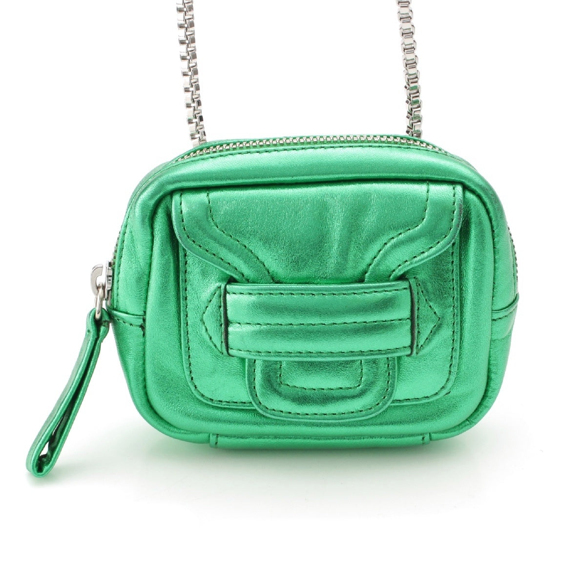 PIERRE HARDY Alpha Pad Chain Shoulder Bag green