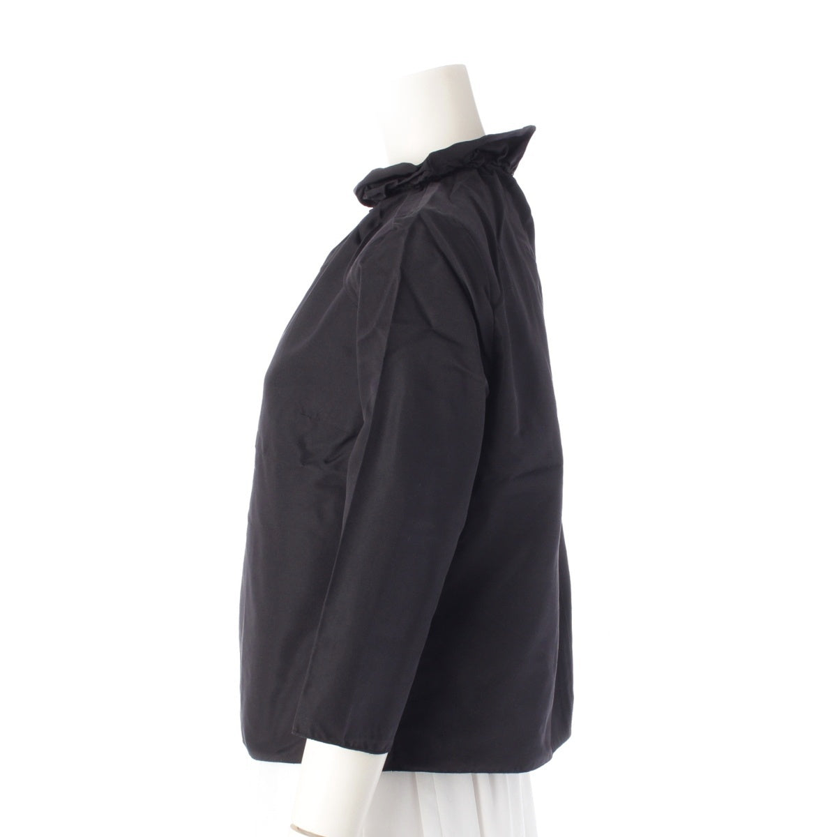MIUMIU Silk x acetate shirt blouse tops black 42