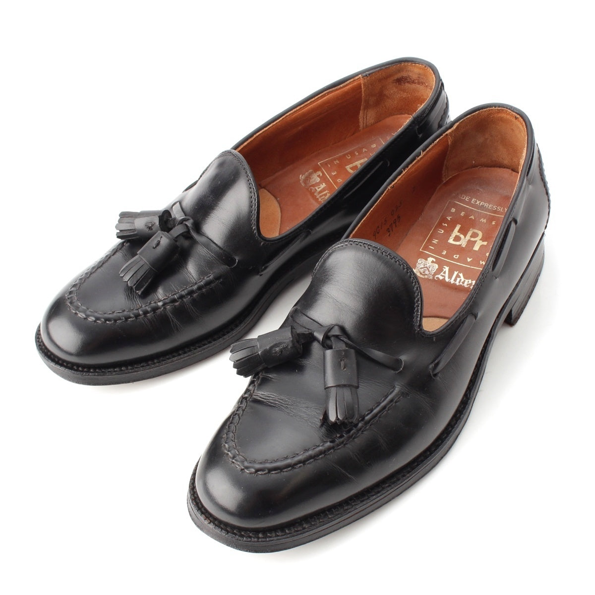 ALDEN Calfskin bPr BEAMS Beams Plus Special Order Tassel Raydon Last loafers shoes black 7 1/2 D
