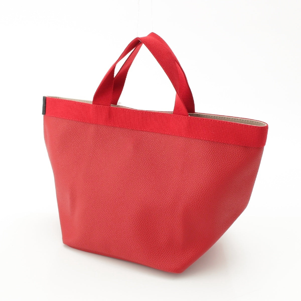 Herve Chapelier leather Luxe Boat Shape Tote Bag 707GP Red