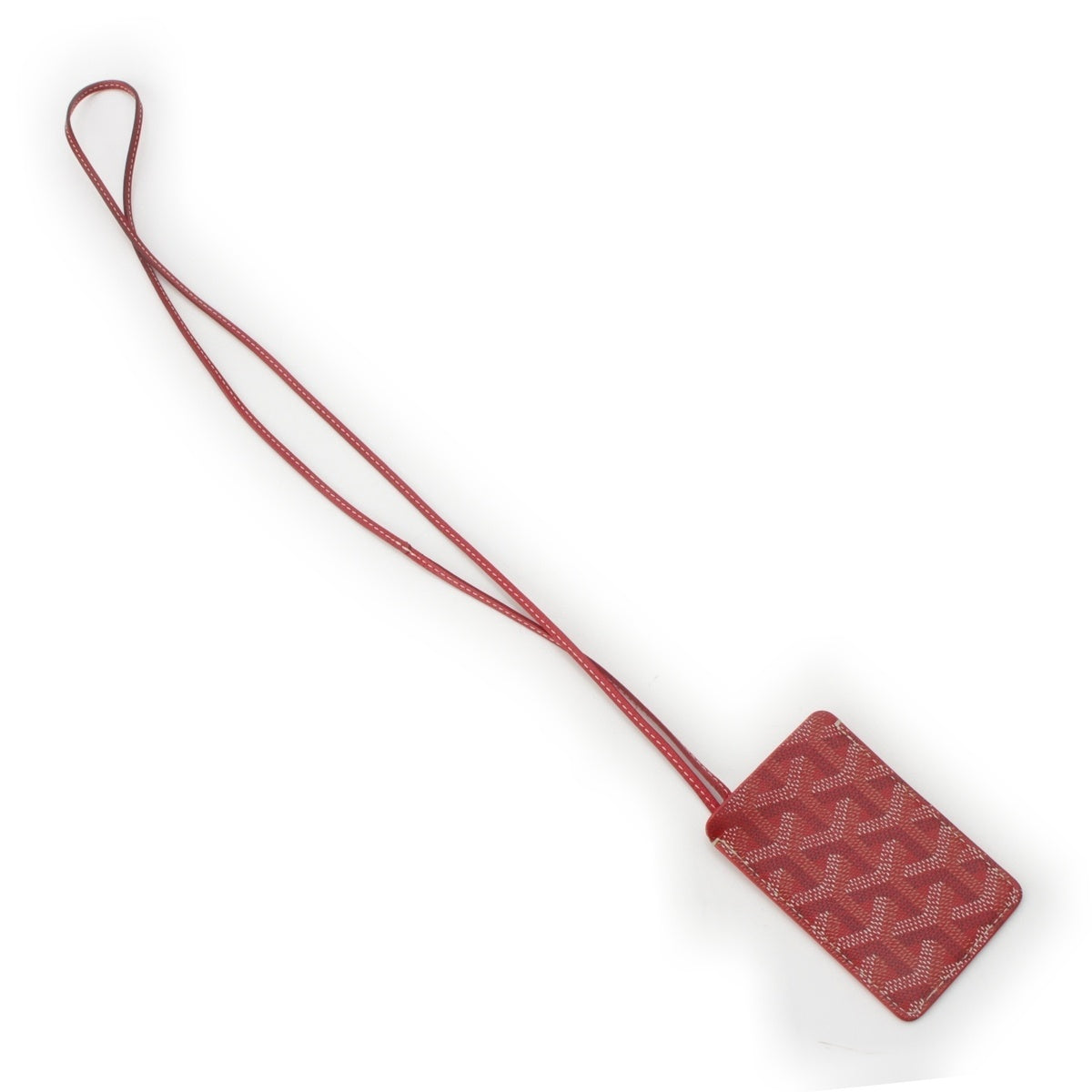 GOYARD Neck strap Pass case Card ID Pass Case Red