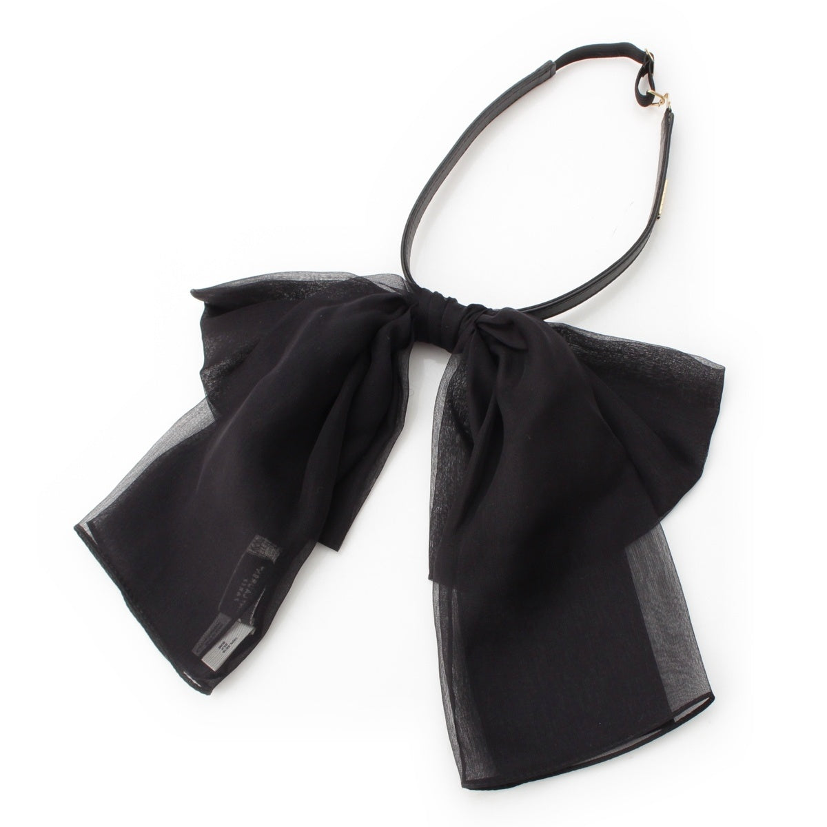 SAINT LAURENT silk ribbon choker Accessories black