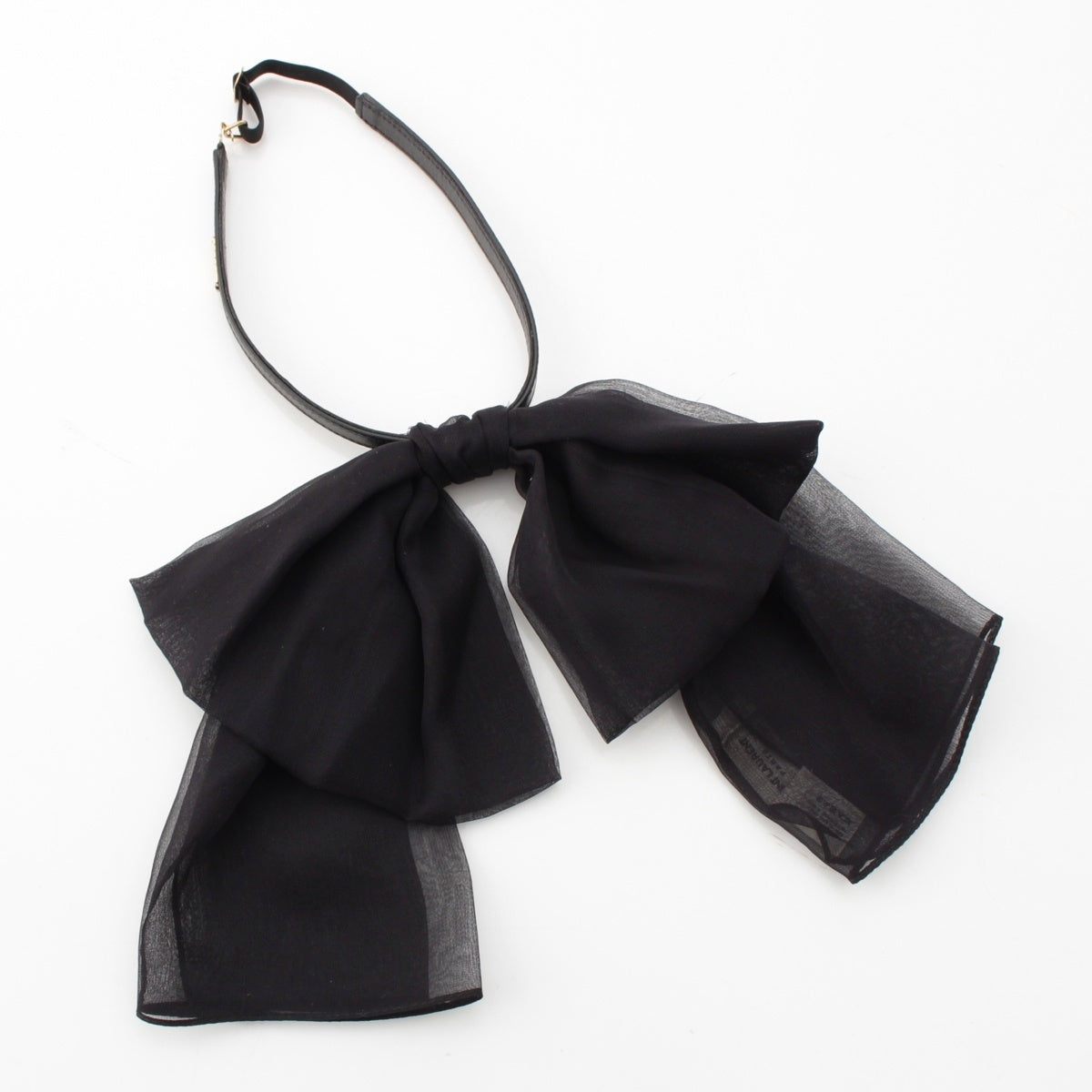SAINT LAURENT silk ribbon choker Accessories black