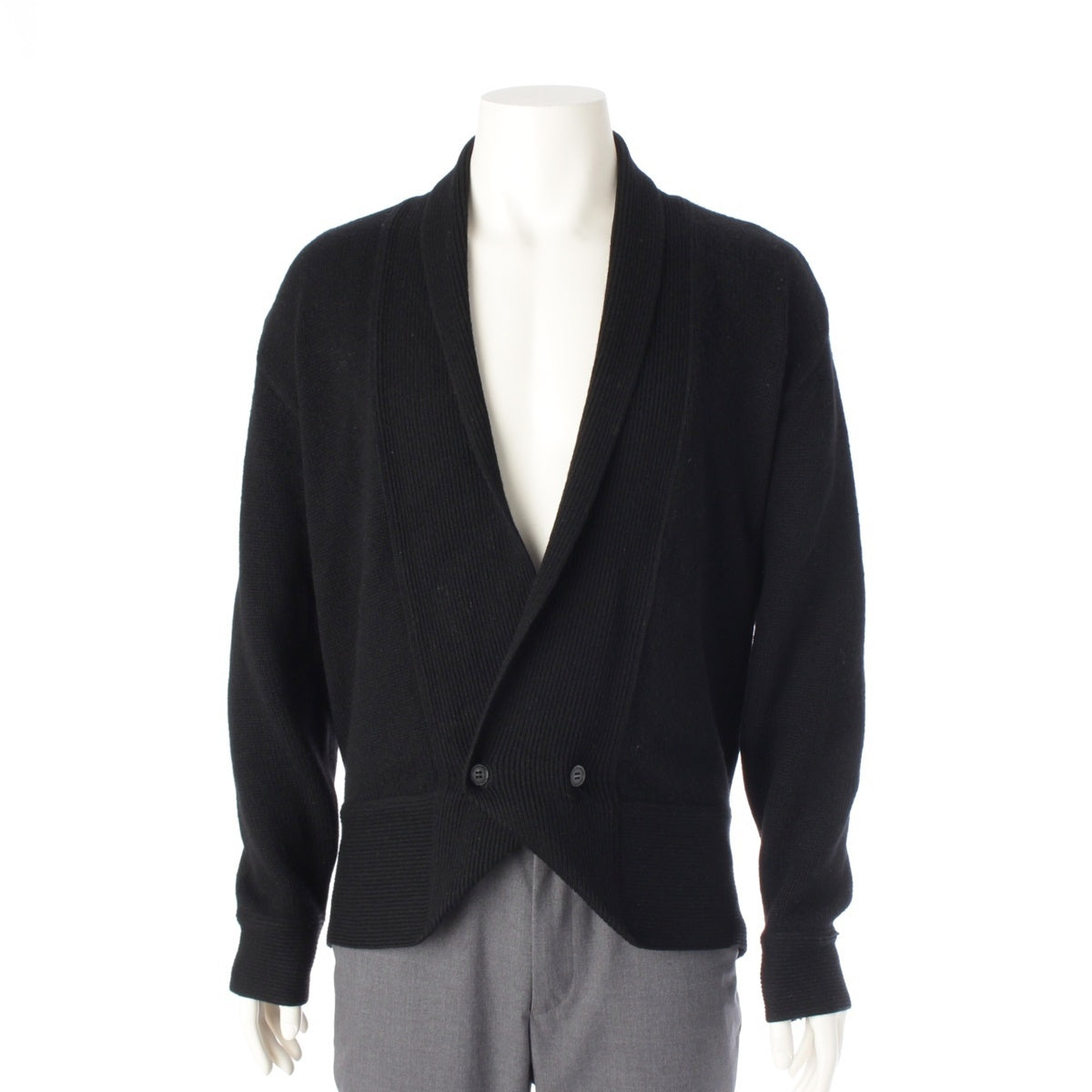 ISSEY MIYAKE MEN Cashmere x Lamb x Lamb Brush tag design cardigan tops black F
