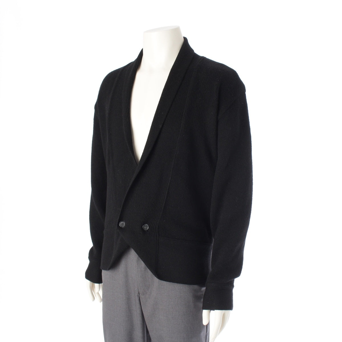 ISSEY MIYAKE MEN Cashmere x Lamb x Lamb Brush tag design cardigan tops black F