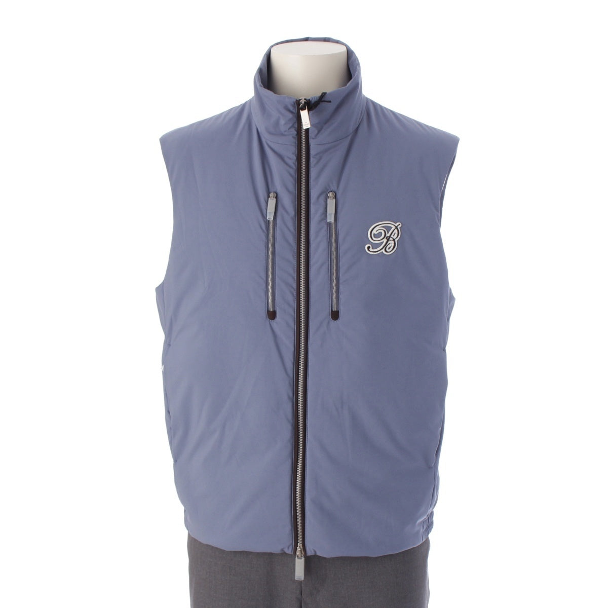 Berluti Logo Golf Light Down vest R24OGL17PAFV blue 48