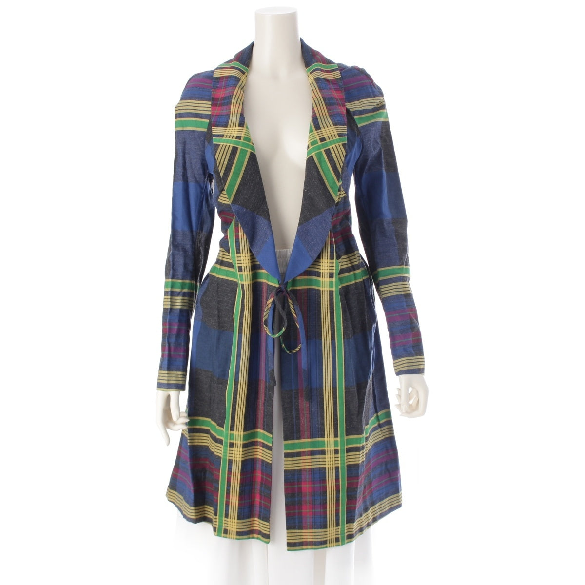 Vivienne Westwood cotton check one piece coat D-HG1118 multicolor UK12