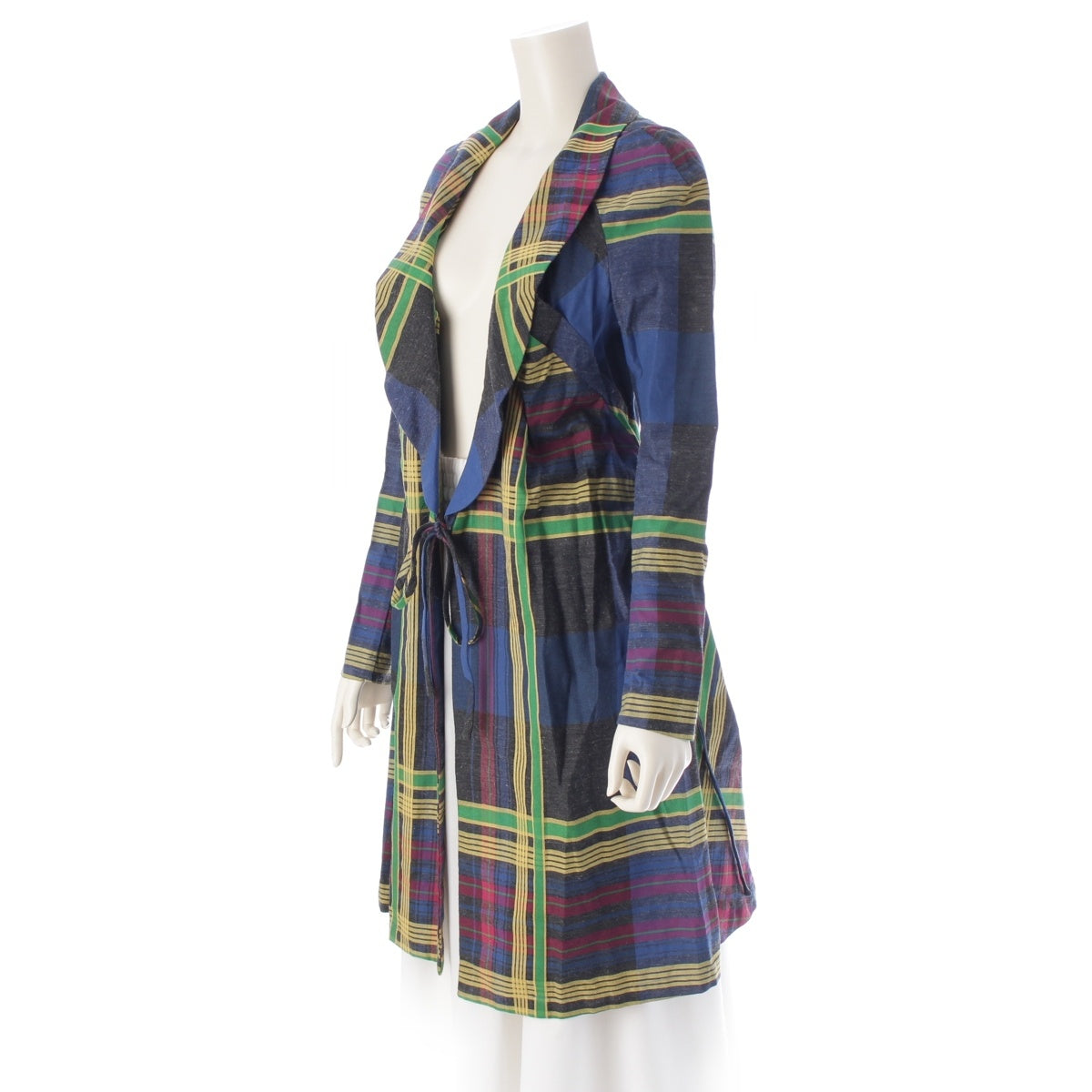 Vivienne Westwood cotton check one piece coat D-HG1118 multicolor UK12