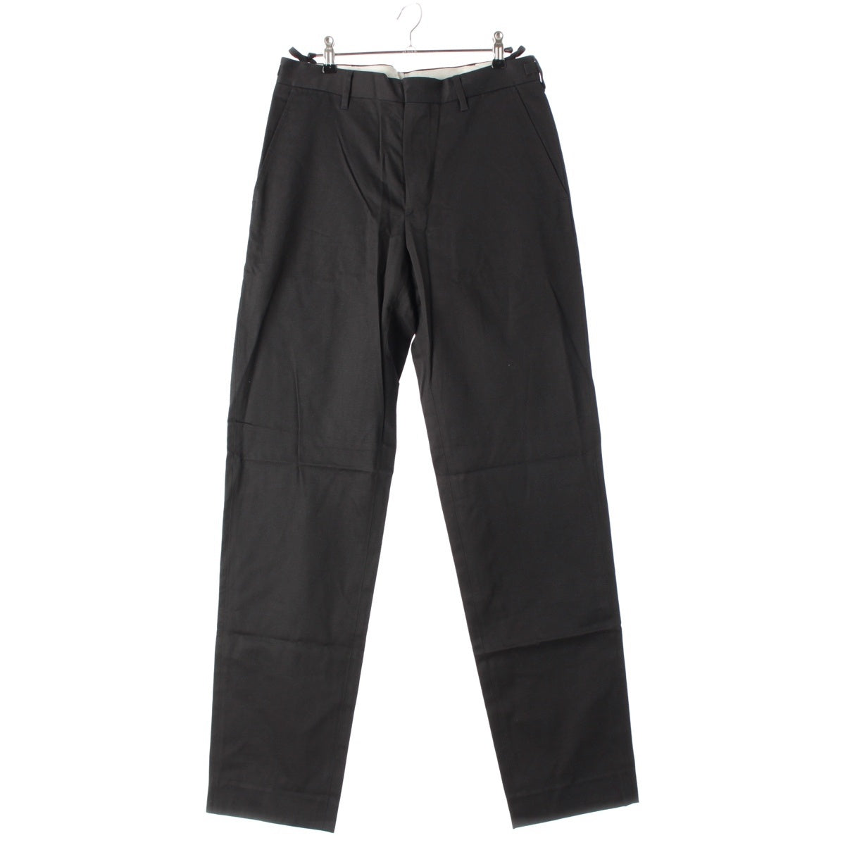 HELMUT LANG cotton Side adjuster slacks Pants Bottoms black 48