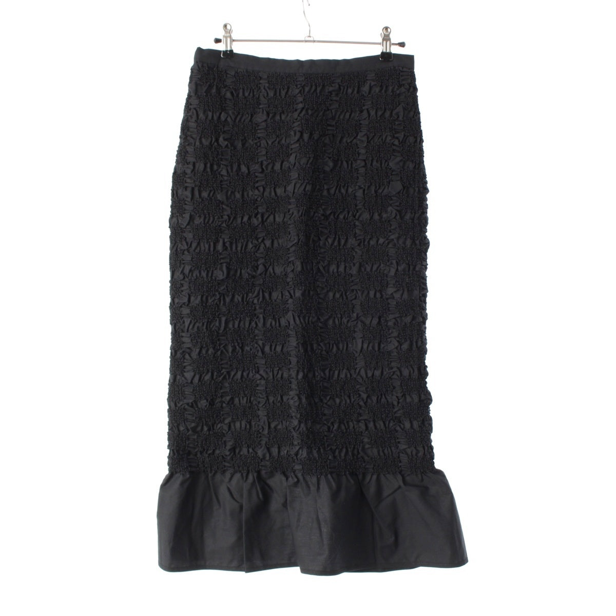 Cecilie Bahnsen cotton Smock Gathered skirt 6524-343-1760 black UK10 US6