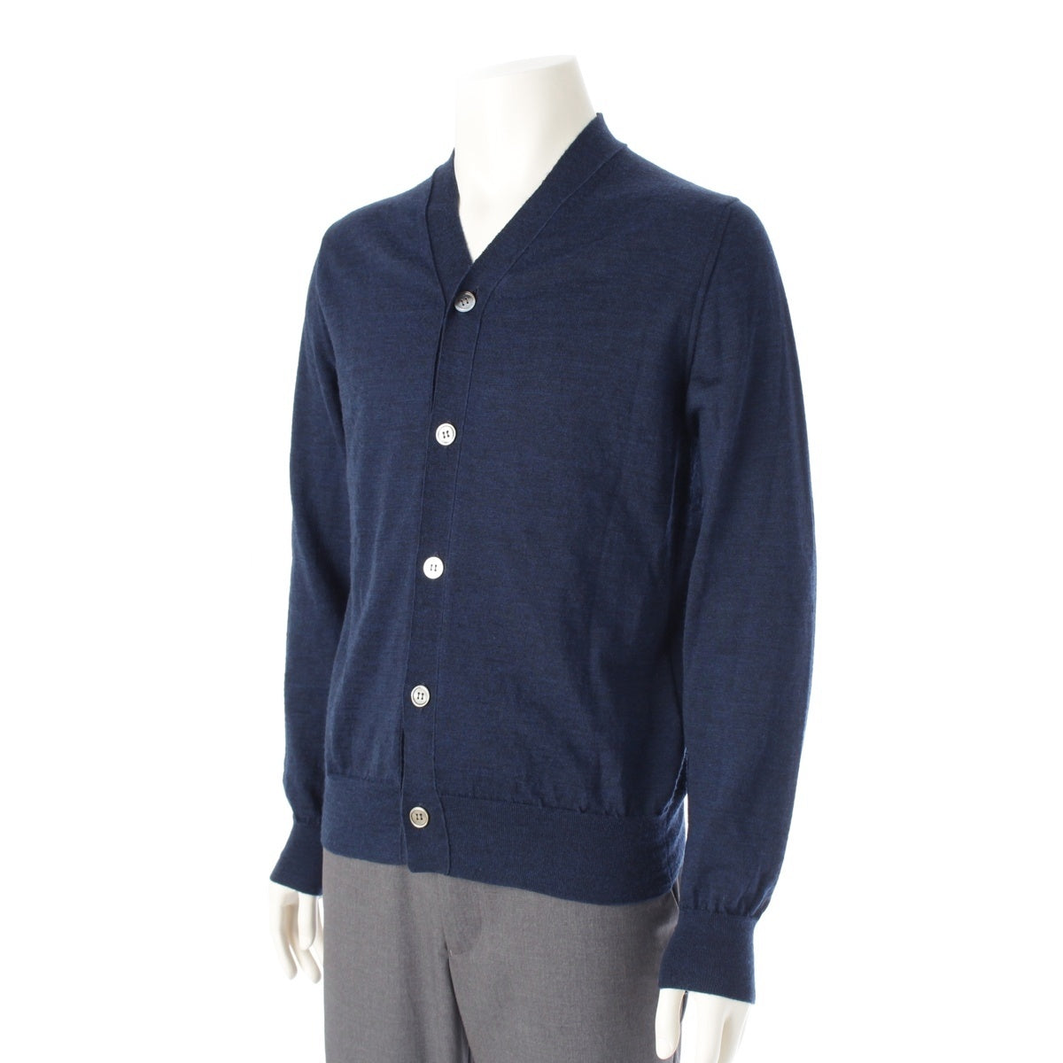 COMME des GARCONS Homme Deux wool cardigan DI-N006 Navy S