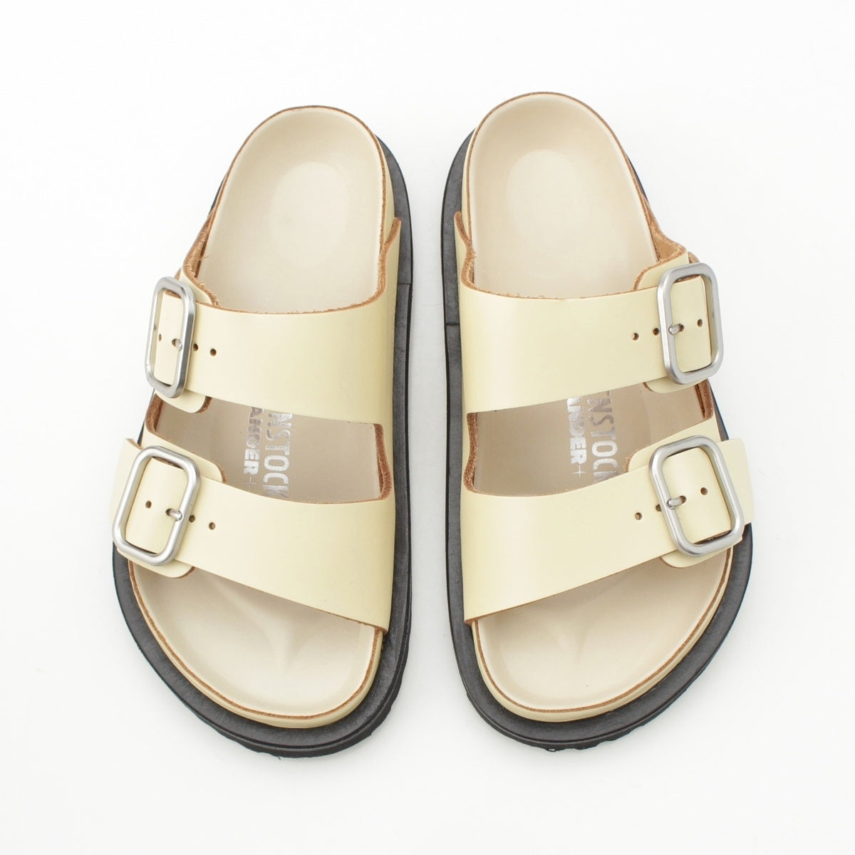 JIL SANDER Birkenstock Arizona leather Sandals JPXT860003 cream 35