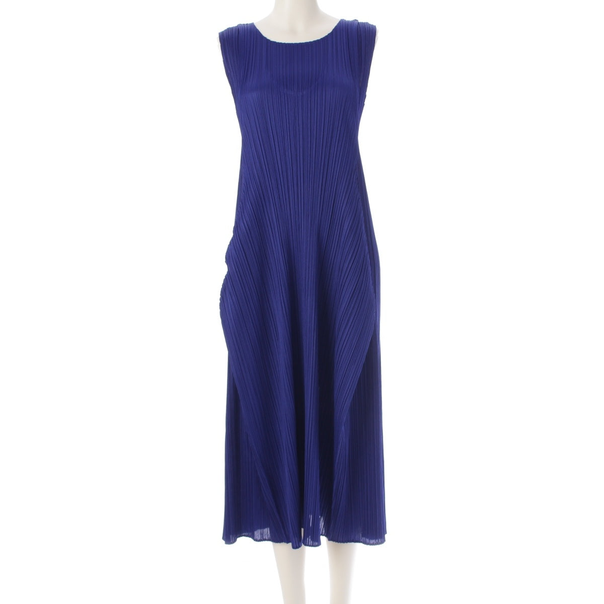 PLEATS PLEASE ISSEY  POWAN Sleeveless long one piece PP43JH453 blue