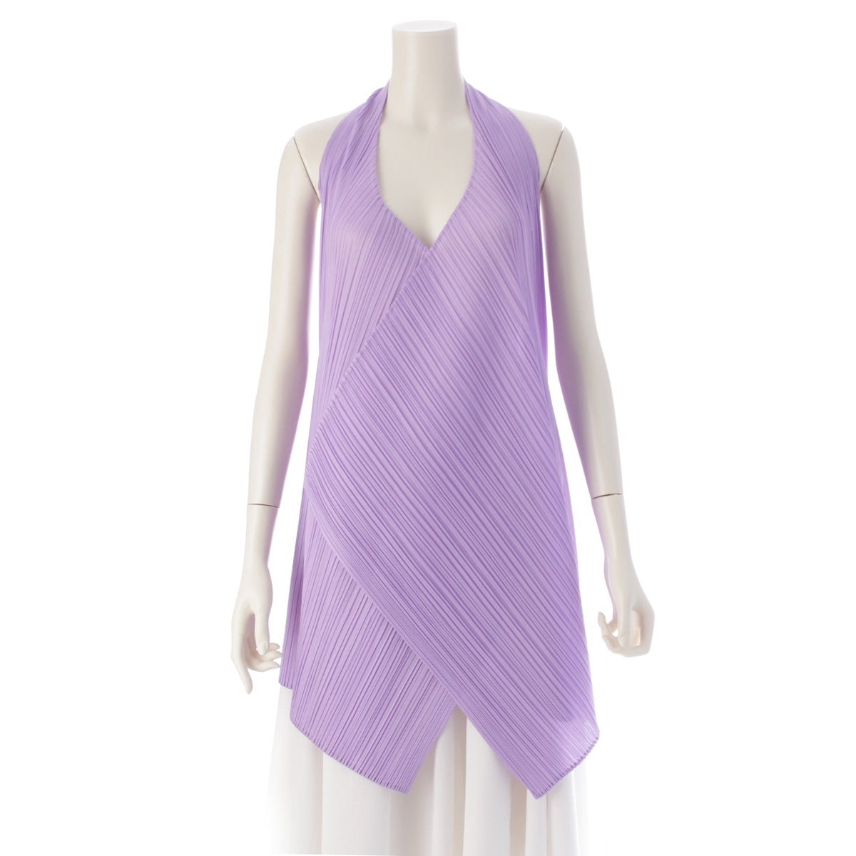 PLEATS PLEASE ISSEY  Halter neck gilet Best PP31JE134 purple F