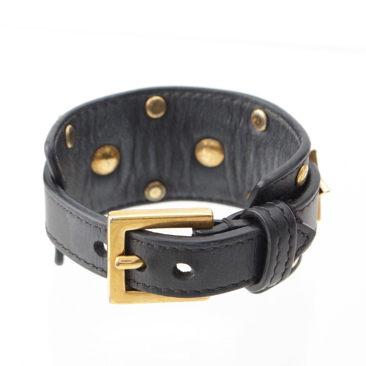 VERSACE leather Medusa bracelet Accessories DG0H383 black