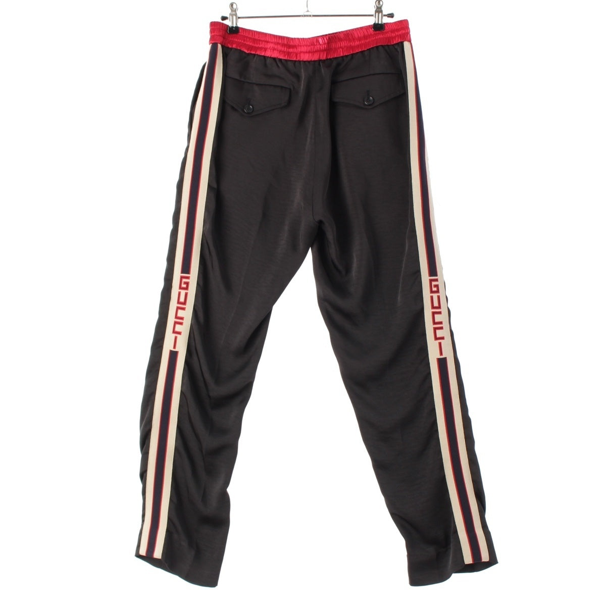 GUCCI Nylon Side logo line jogging track Pants Bottoms 519563 black 42