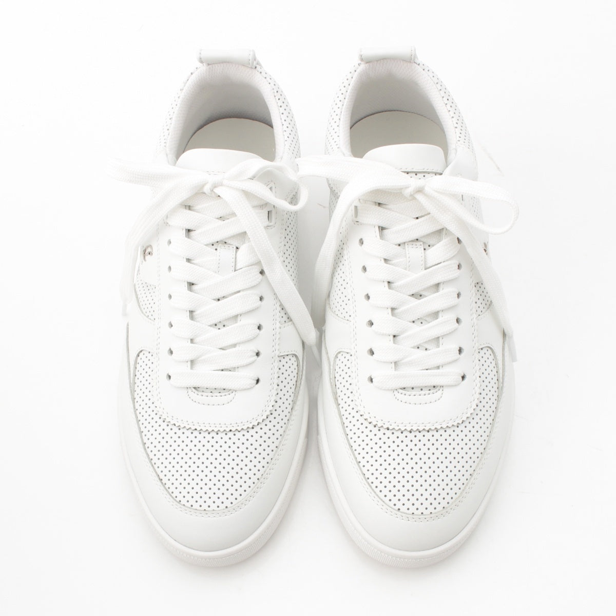 Christian Louboutin Tutti Rui Calf leather punching sneakers shoes 1250897WH01 white 41