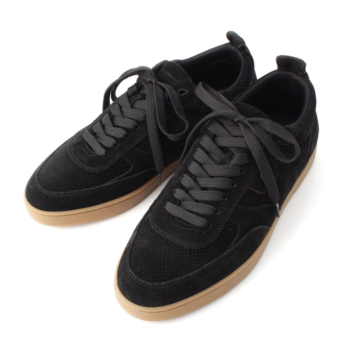 Christian Louboutin Tutti Rui suede Gum sole sneakers shoes 1250826F702 black 41