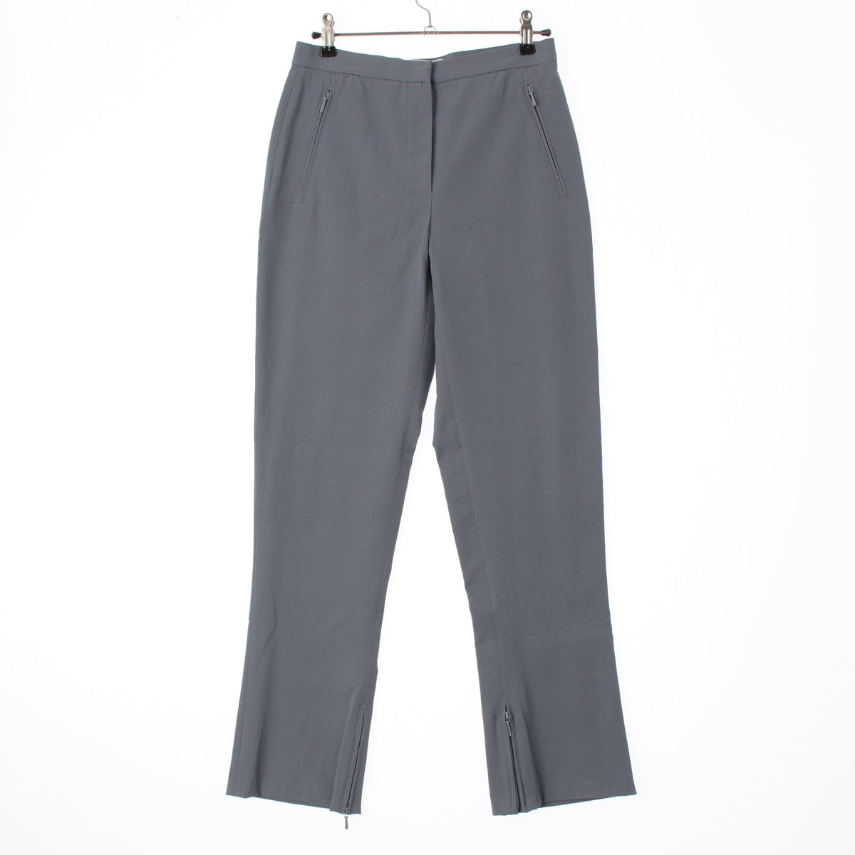 MIUMIU Nylon x wool Archive Slacks Pants Bottoms gray 38