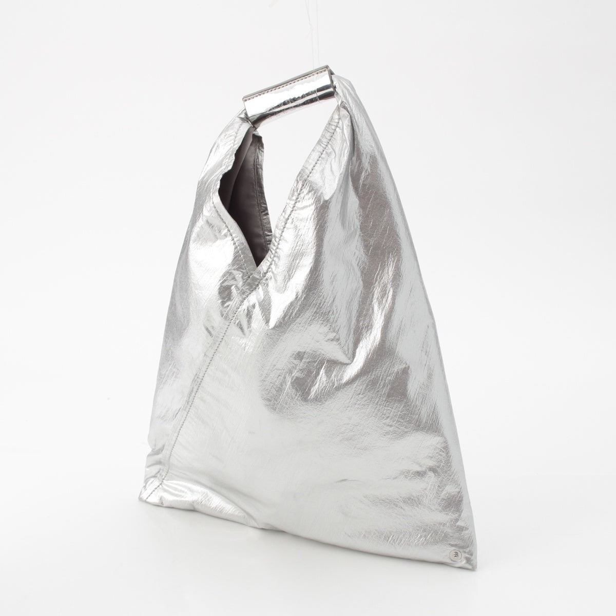 MM6 Japanese Mini Tote Handbag SB6WD0013 Silver