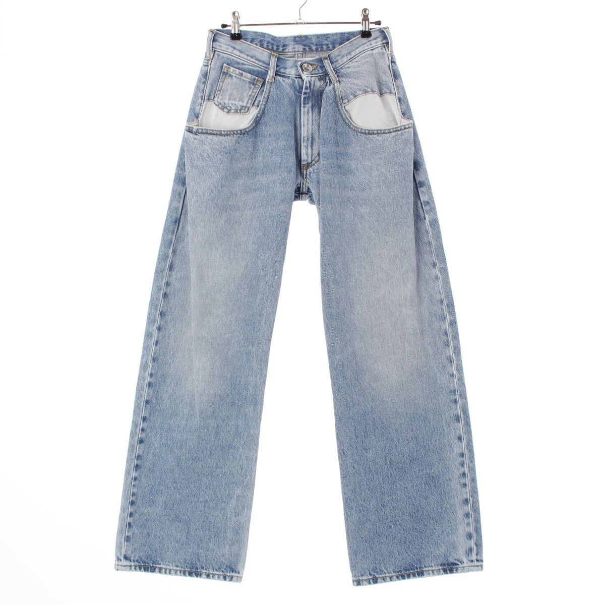 Maison Margiela cotton Straight contrast pocket Denim pants Bottoms S51LA0052 blue 36