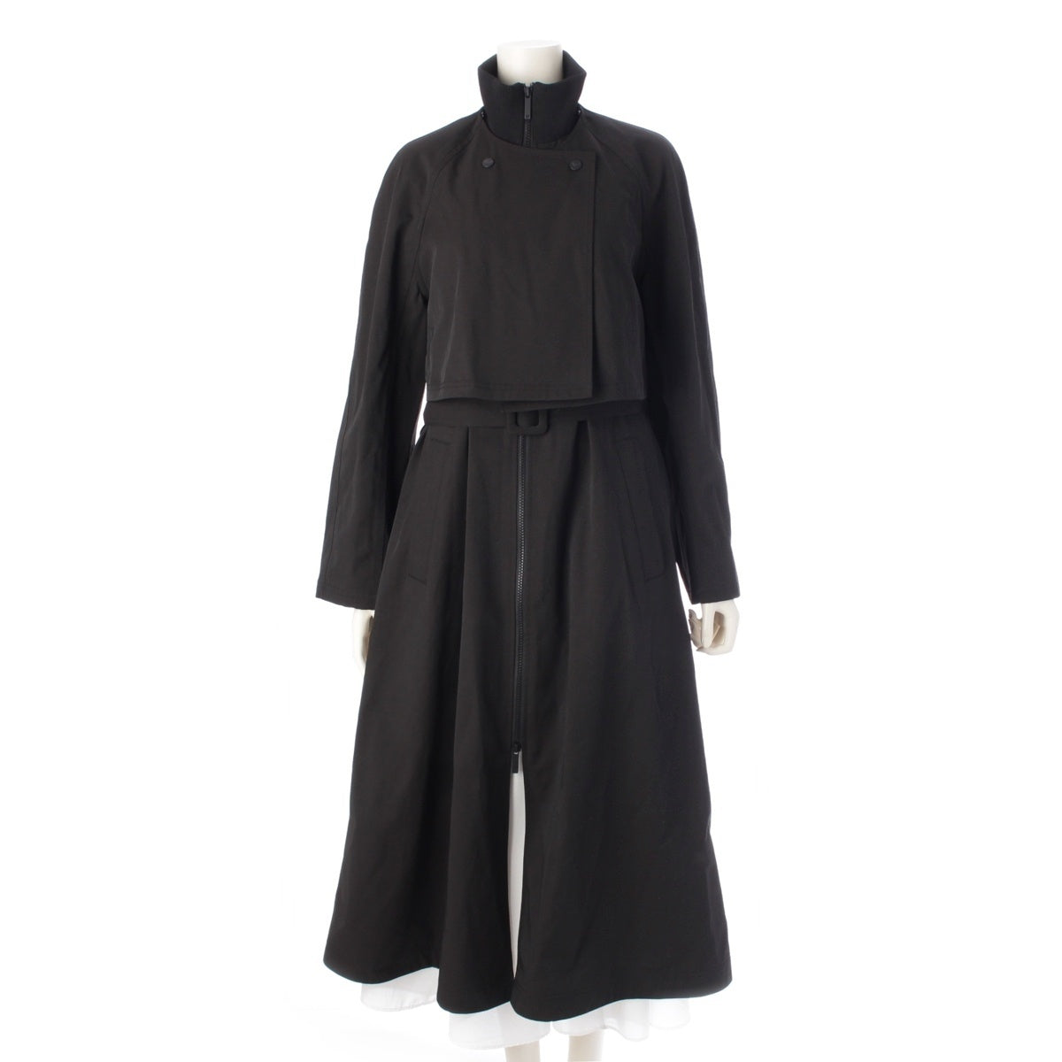 Emporio Armani WATER REPELLENT 2WAY Sleeveless Zip-up Long Coat No color jacket black 38