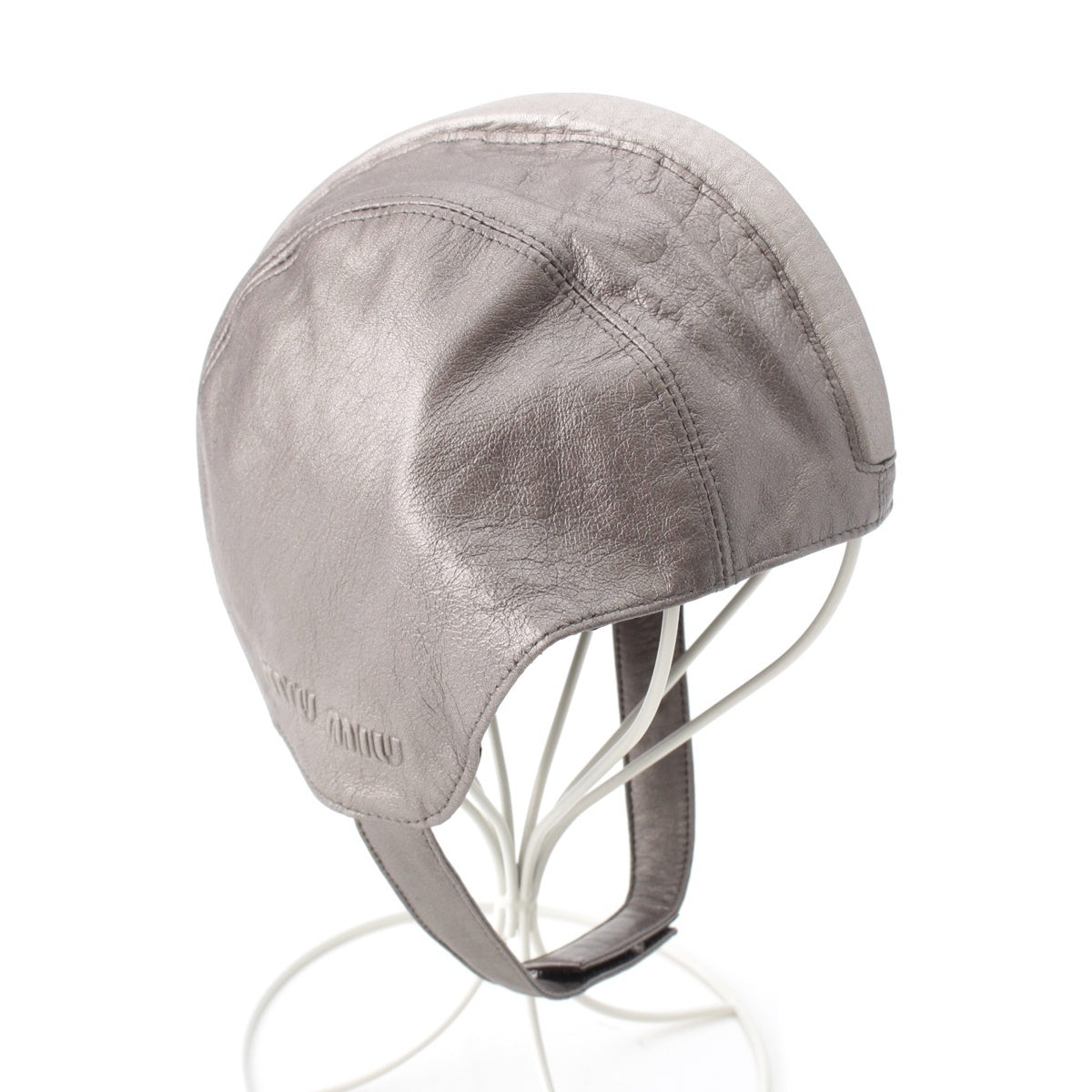 MIUMIU Arcabe Helmet Beanie hat Silver