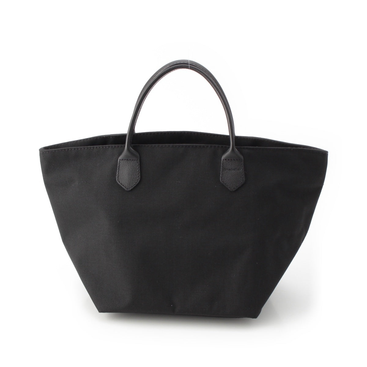 Herve Chapelier Cordura nylon Leather handle boat-shaped tote Tote Bag 1407C black