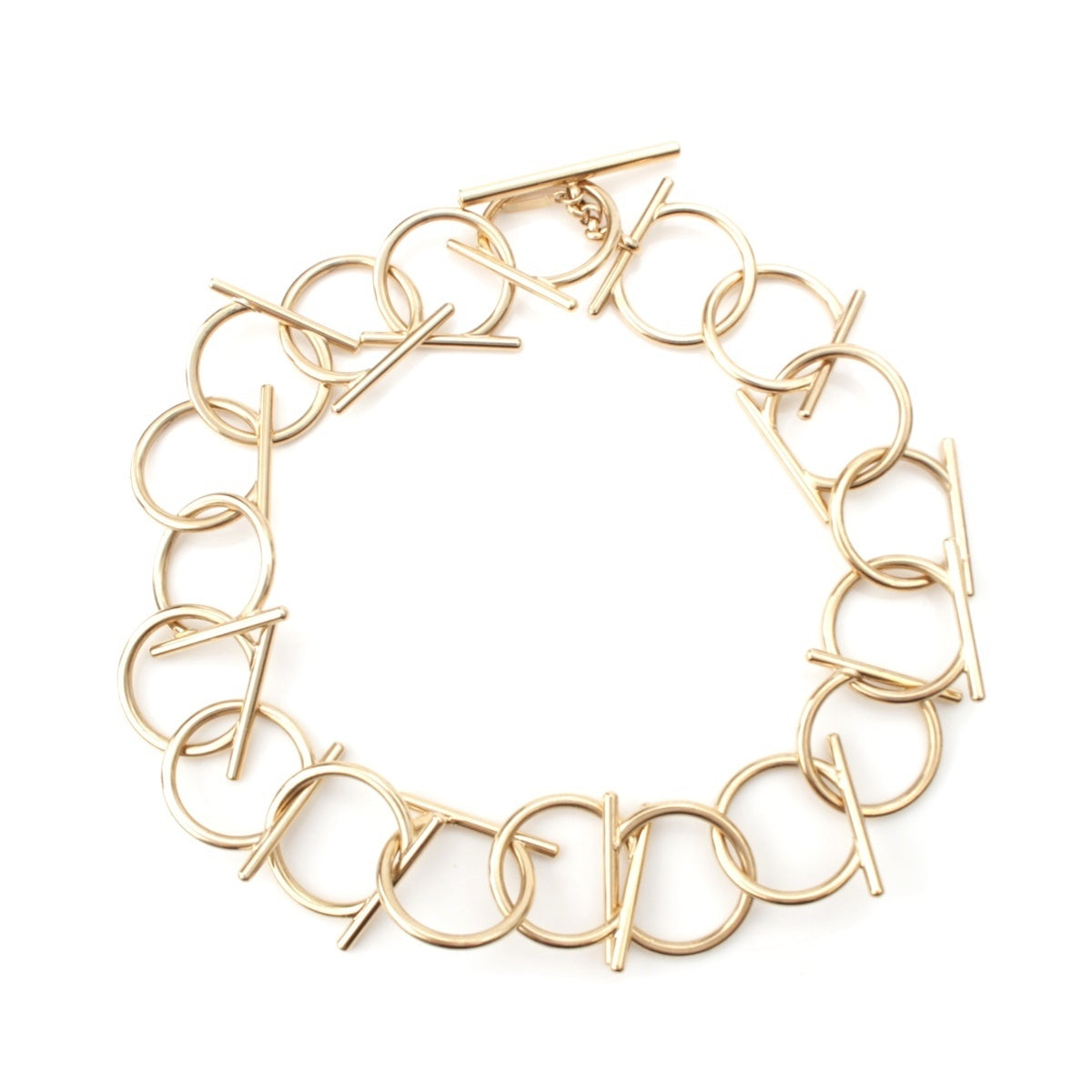 Salvatore Ferragamo Gold Plated Gancini choker Necklace Accessories gold