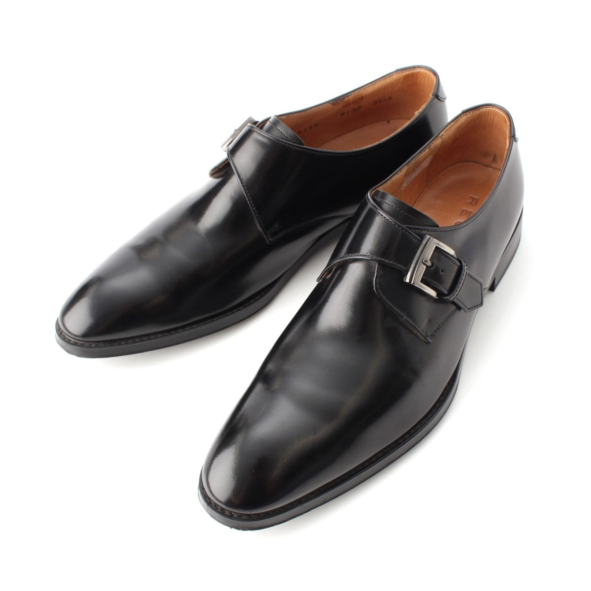 REGAL 813R leather single monk strap Dress shoes black 24.5