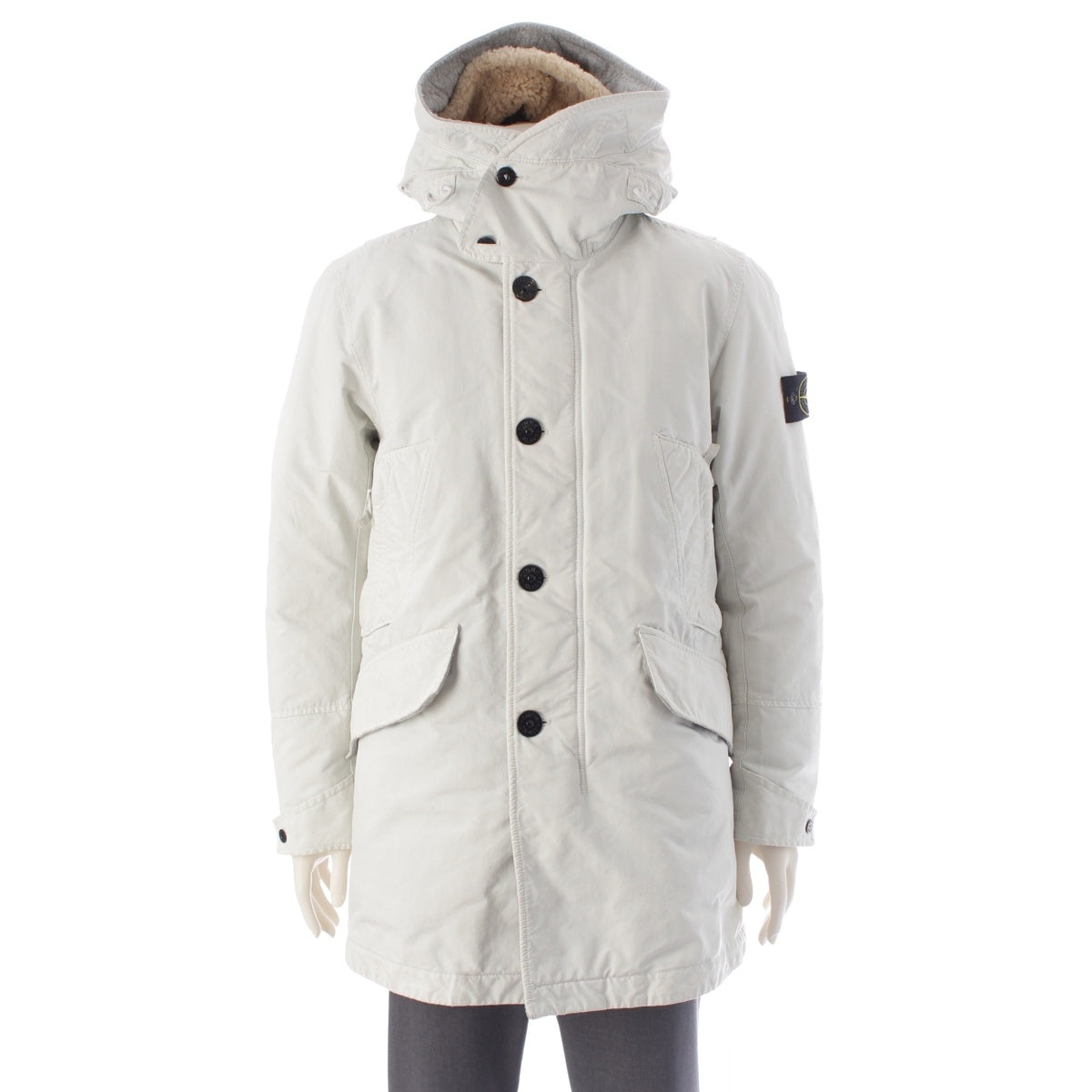 STONE ISLAND Nylon MICRO REPS DOWN Down jacket outer white M