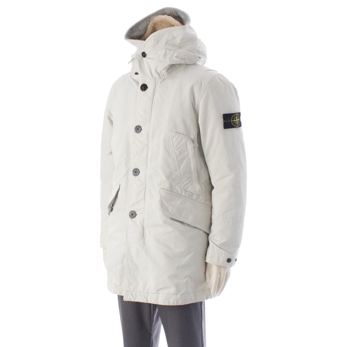 STONE ISLAND Nylon MICRO REPS DOWN Down jacket outer white M