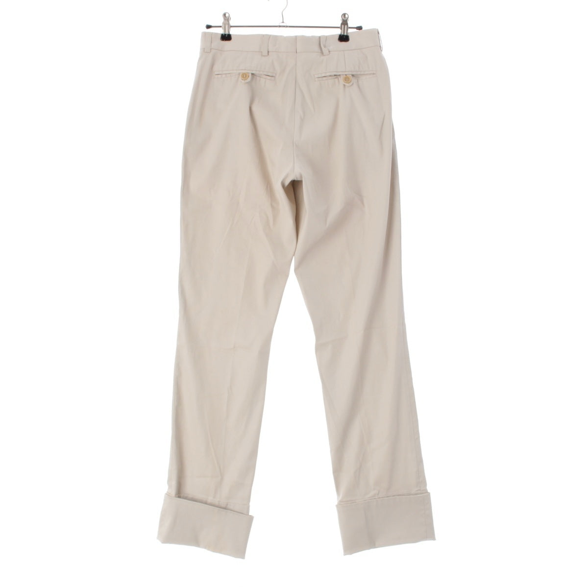 HELMUT LANG Double twist design slacks Pants Bottoms off white 40
