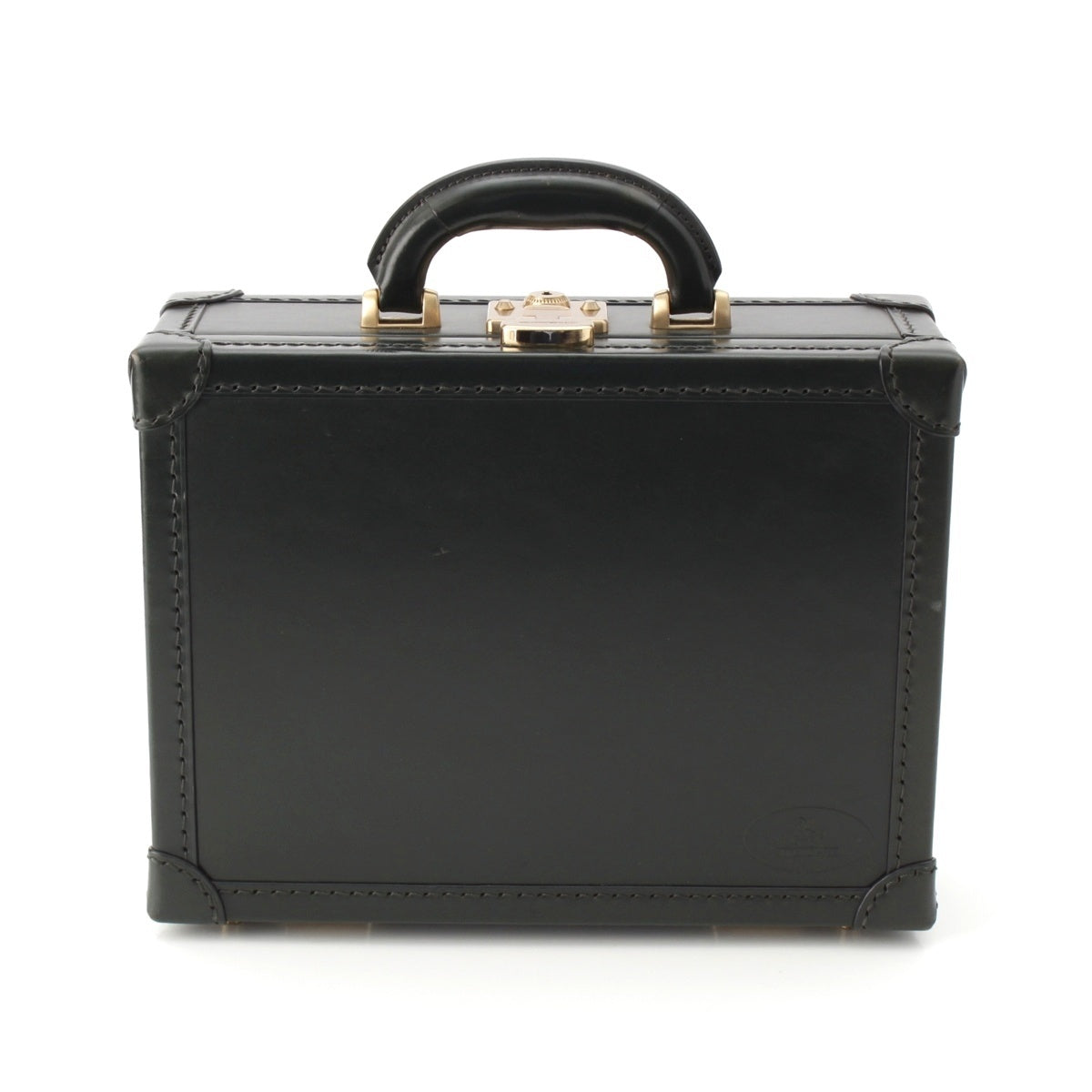 COCOMEISTER Royal Regatta Bridle leather Classical Mini Briefcase Attache case Moss green khaki