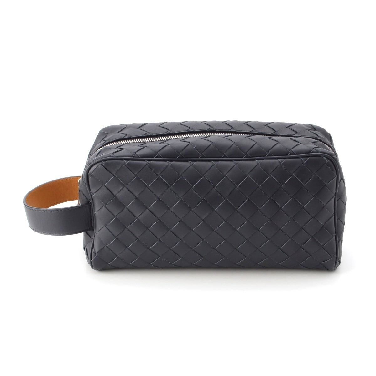 BOTTEGAVENETA INTRECCIATO Clutch bag 729295 Dark navy