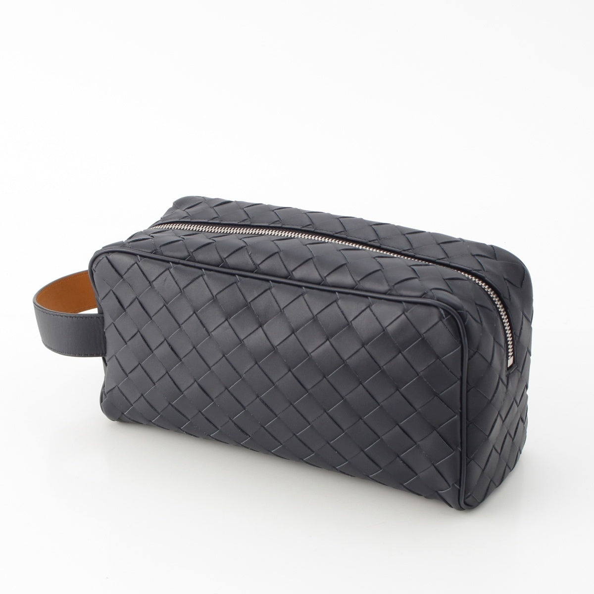 BOTTEGAVENETA INTRECCIATO Clutch bag 729295 Dark navy
