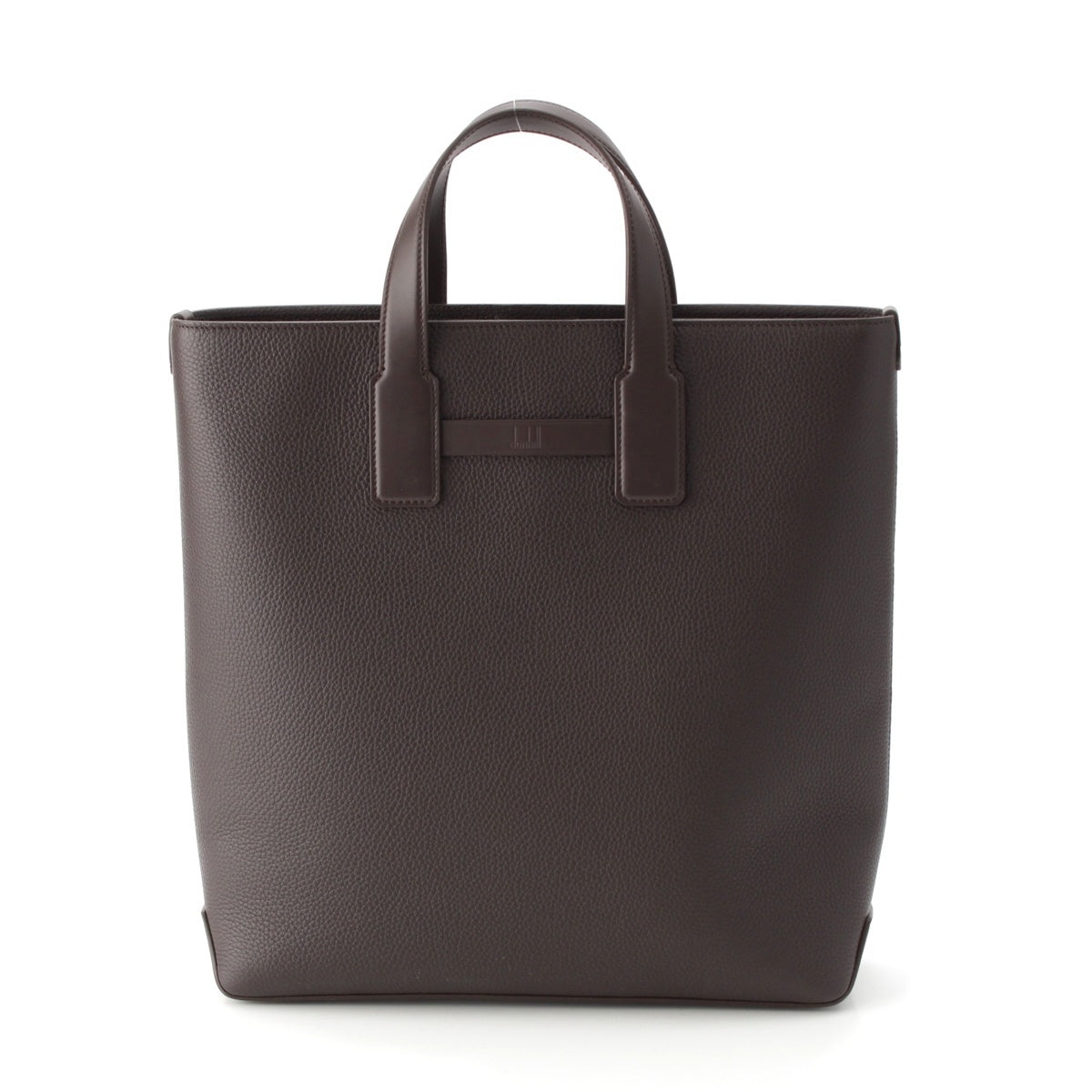 Dunhill Lugrain calf leather Harness North South Tote Bag Brown