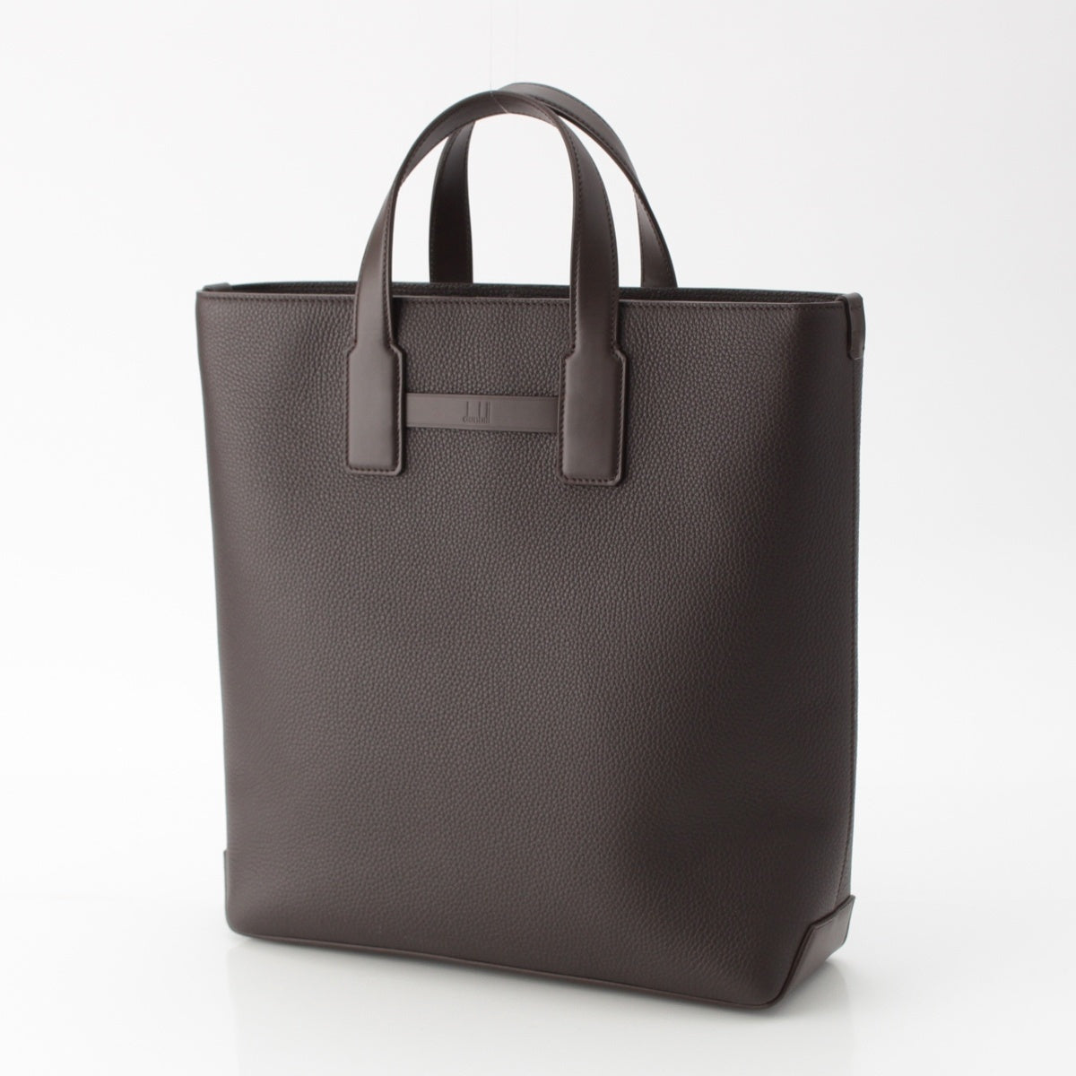 Dunhill Lugrain calf leather Harness North South Tote Bag Brown