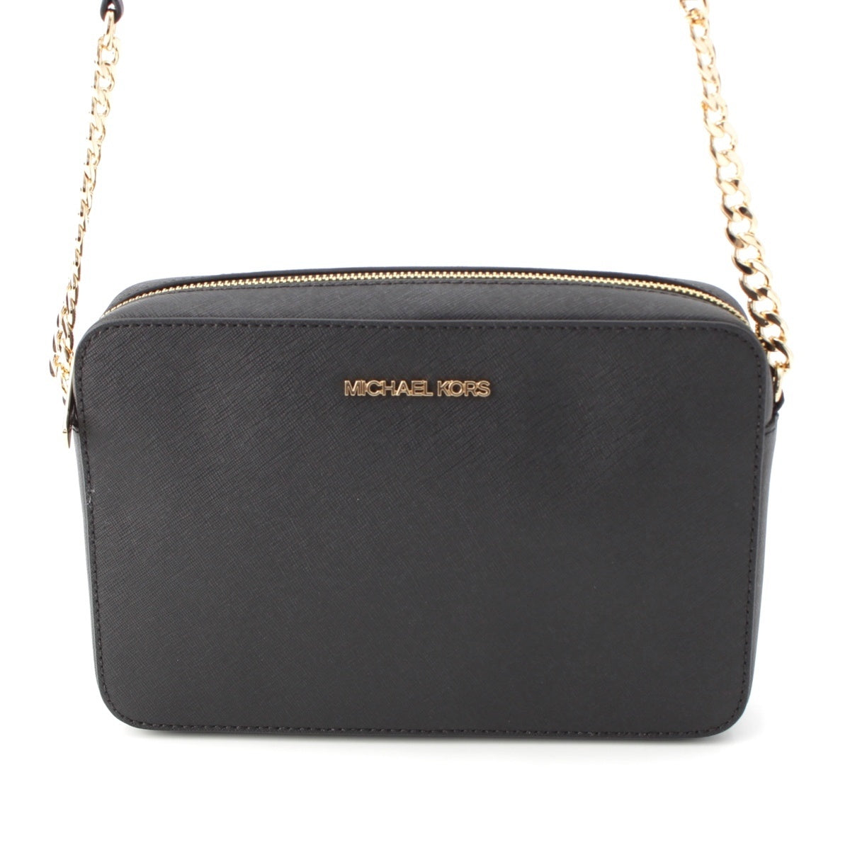 Michael Kors Logo Square Chain Shoulder Bag black