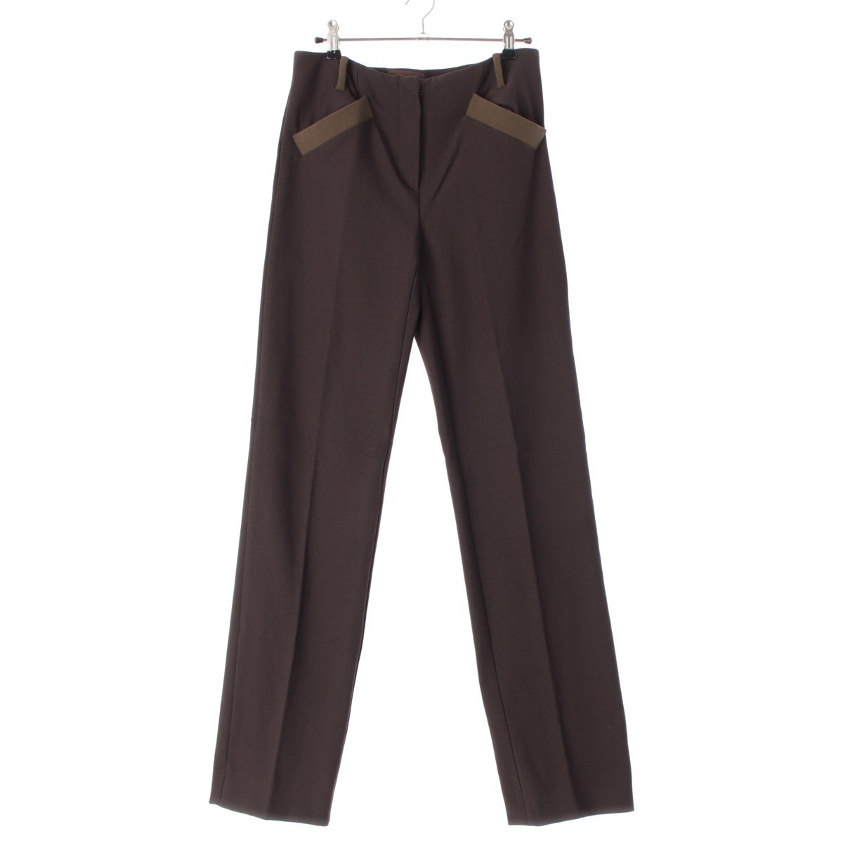 PRADA Nylon Archive Diagonal Pocket Slacks Pants Bottoms Brown khaki 42