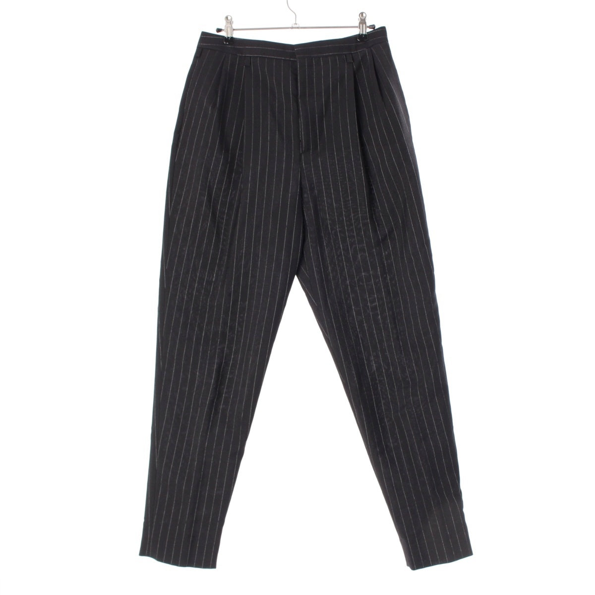 SAINT LAURENT wool Striped design slacks Pants 414555 black 38