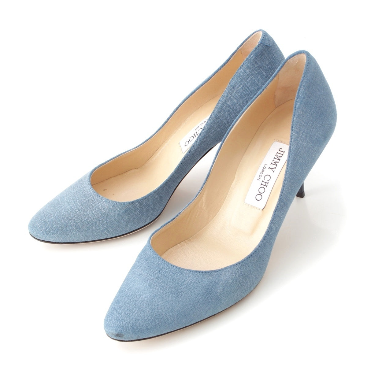 JIMMY CHOO denim Heel pumps blue 38