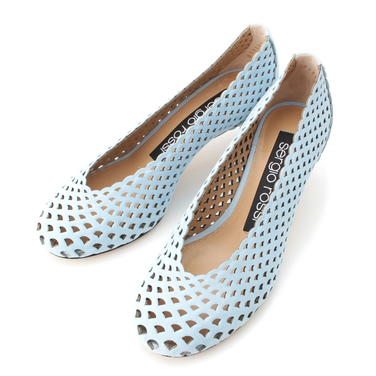 Sergio Rossi suede SR Micro Mermaid pumps Blue paradise 34 1/2