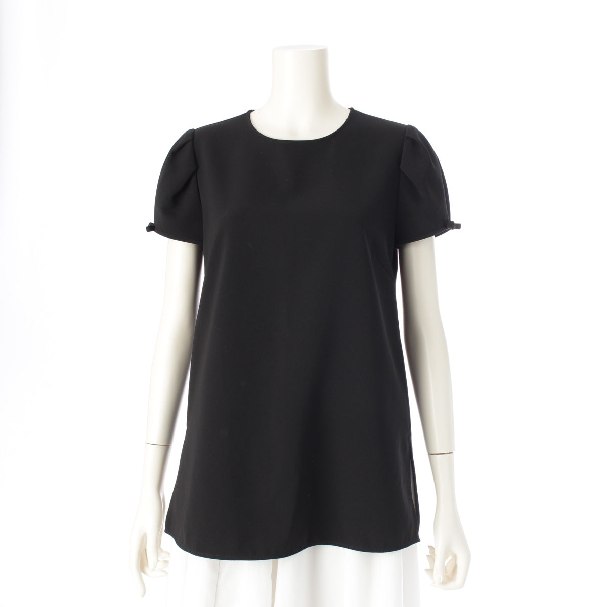 FOXEY NEW YORK Ribbon Short Sleeve blouse tops 37330 black 38