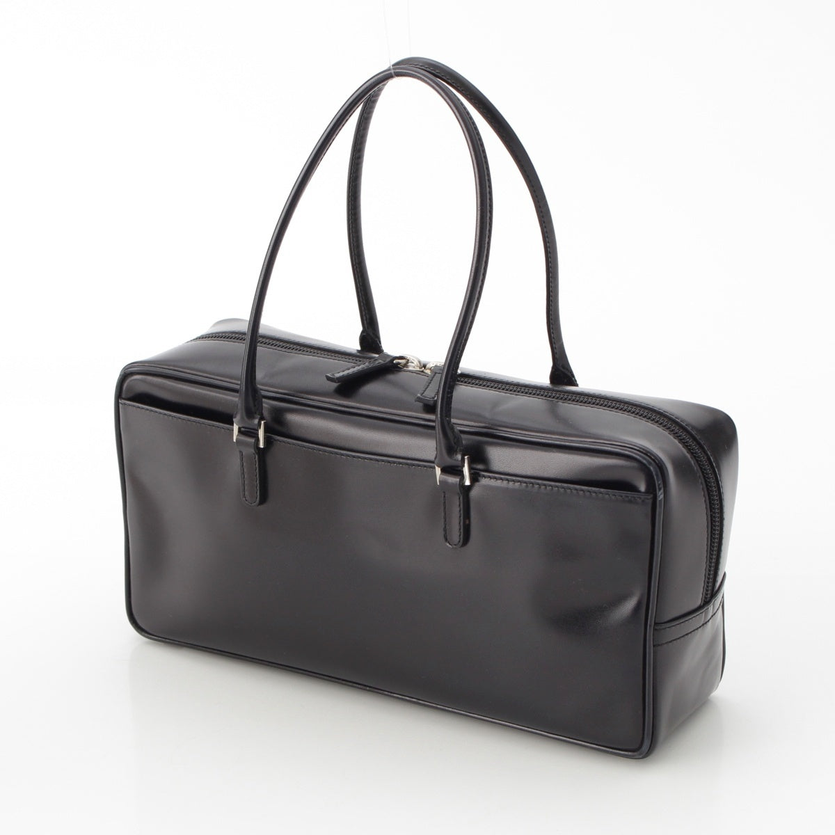 FOXEY leather Madison Square Handbag With mirror black