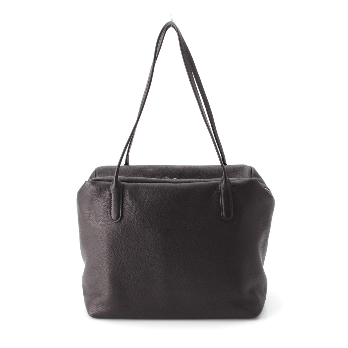 THE ROW HENRI Grain leather Tote Bag W1759 black