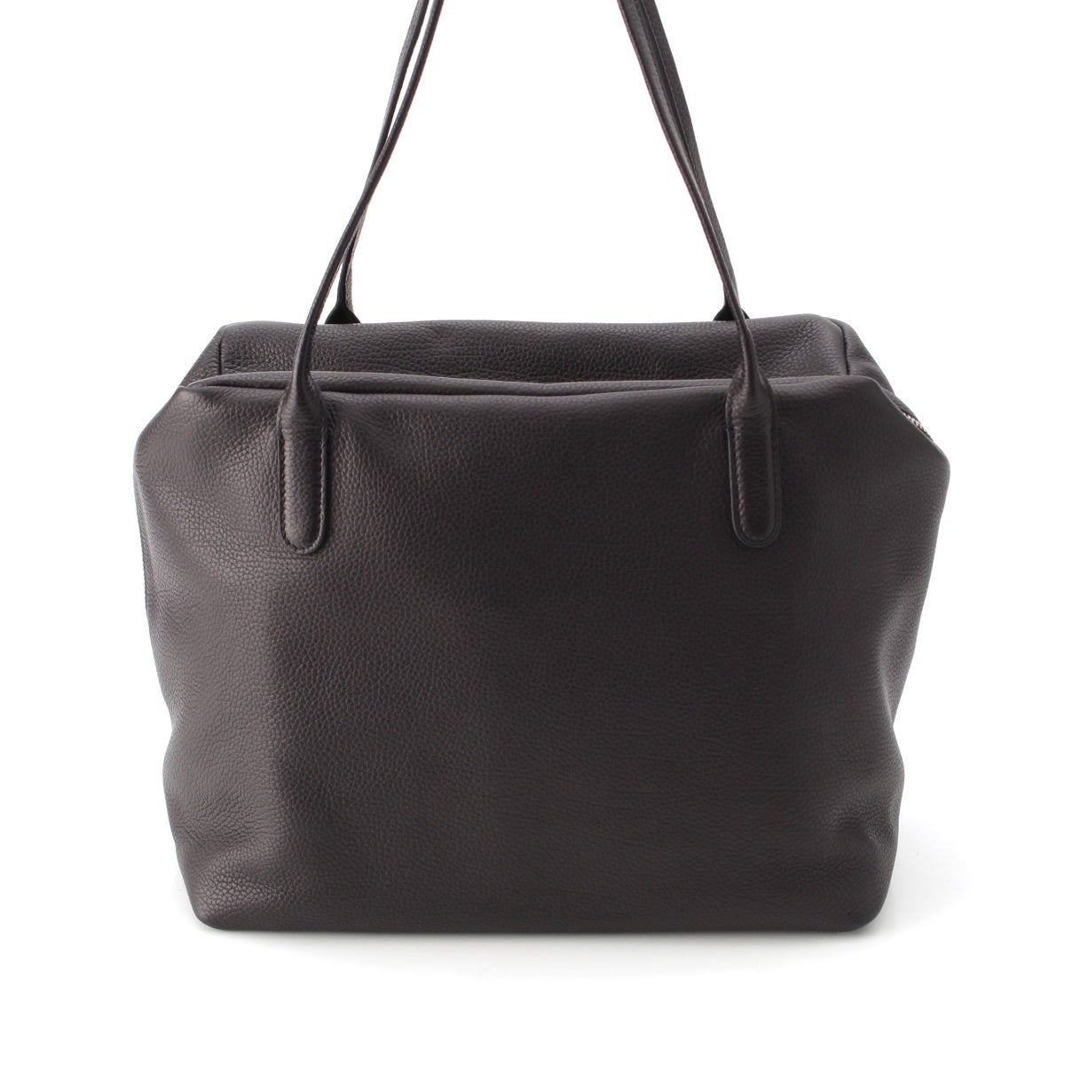 THE ROW HENRI Grain leather Tote Bag W1759 black