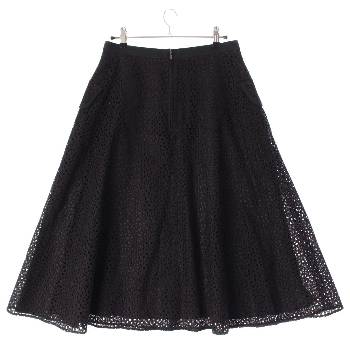 FOXEY Cecilia Cutwork Flare skirt 42248 black 40