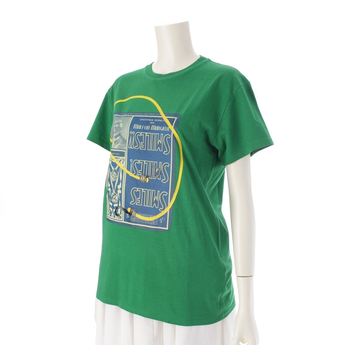 Maison Margiela cotton Printed T-shirt, short sleeve Cut tops green S